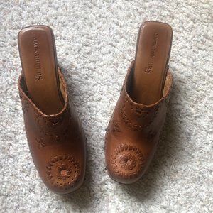 EUC Jack Rogers tan mule, size 9